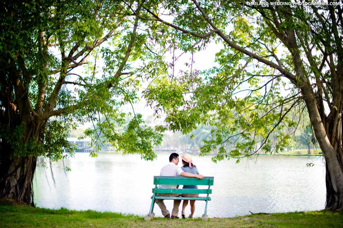 Wachirabenchatat Park Rod Fai Park Bangkok Thailand Wedding Photography