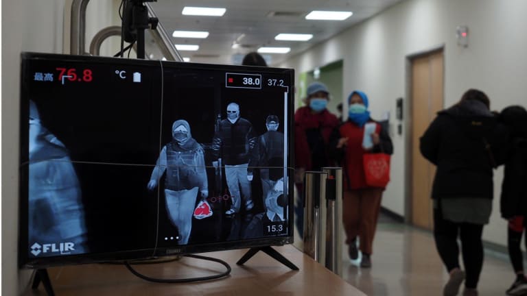 a-thermal-scanner-checks-temperatures-at-a-hospital-in-taipei-sixteen-people-have-been-diagnosed-with-the-coronavirus-in-taiwan-so-far-photo-epa-efe