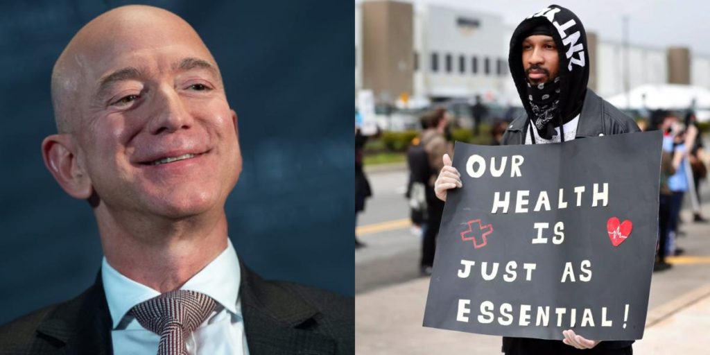 jeff bezos protest