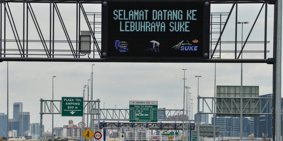 Tol percuma sebulan di Lebuh Raya SUKE