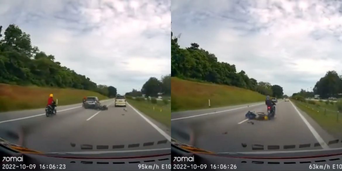 Kepala 'mat motor' nyaris digilis