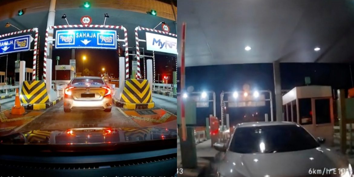 Pemandu Honda Civic dirakam elak bayar tol