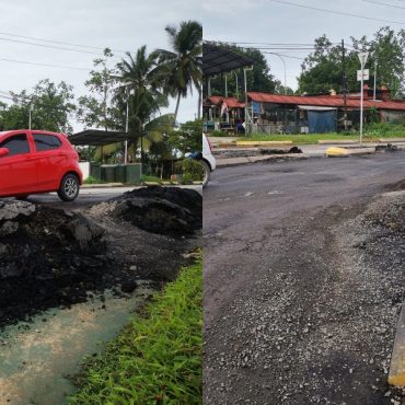 Sebahagian jalan raya Sabah jadi semula macam permukaan bulan