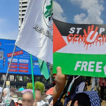 Peserta demonstrasi Palestin tak puas hati penganjur halang bertakbir dan gelar Zionis