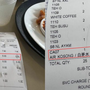 Pelanggan Kena Caj Air Kosong RM5, Pihak Restoran Mohon Maaf Atas Kecuaian Pekerja