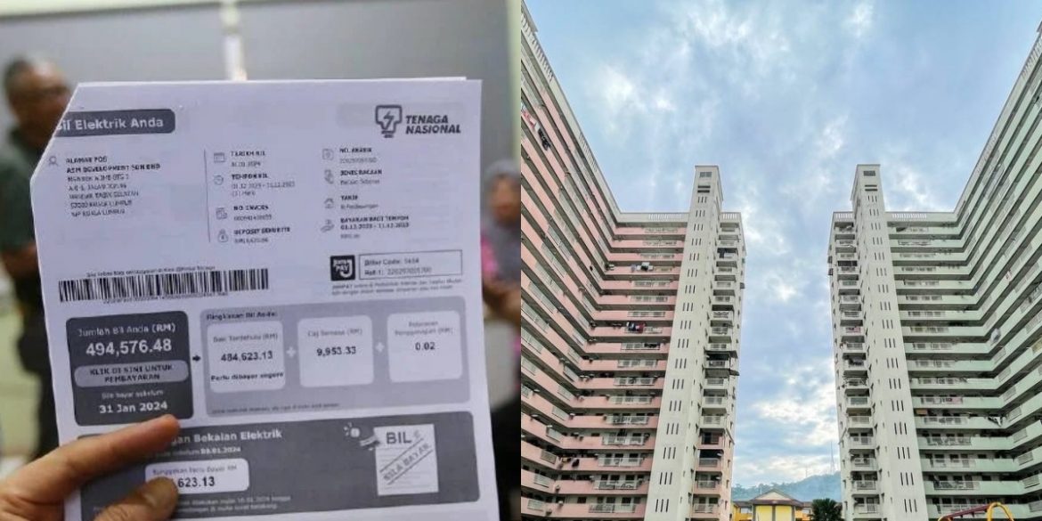 Lima Blok Pangsapuri Kos Rendah Miliki Hutang Bil Elektrik Cecah RM2.02 Juta