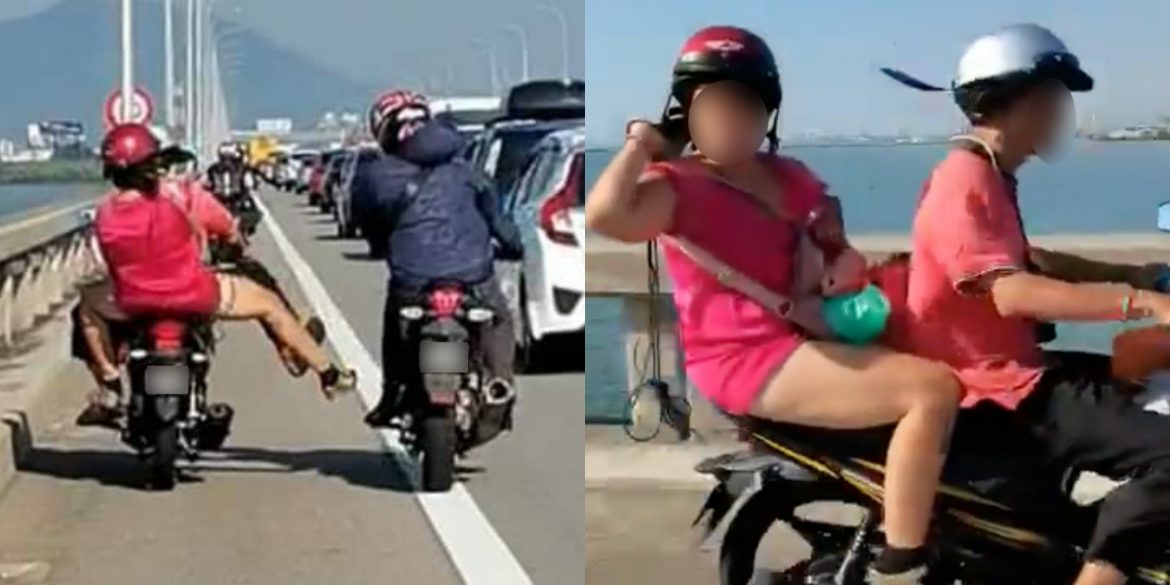 Tendang Dan Libas Penunggang Motosikal, Suami Isteri Samseng Ditahan