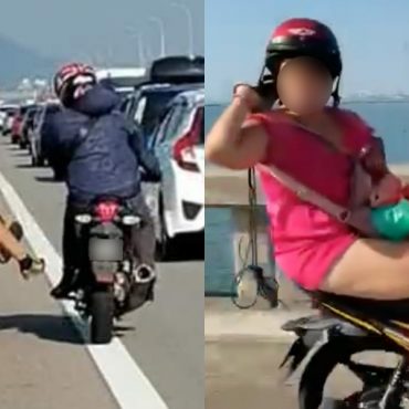 Tendang Dan Libas Penunggang Motosikal, Suami Isteri Samseng Ditahan