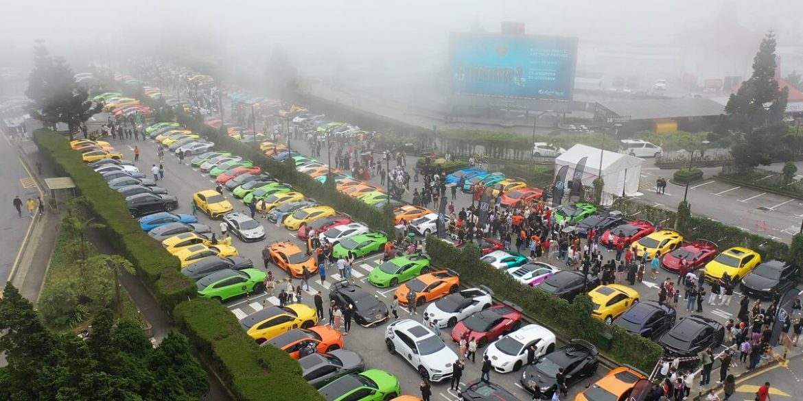 168 Pemilik Lamborghini Malaysia Berjaya Pecah 'Rekod Dunia' Di Genting Highlands