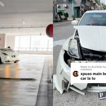 Nissan Fairlady Rempuh Kereta Di Ruang Parkir Undang Tanda Tanya Netizen