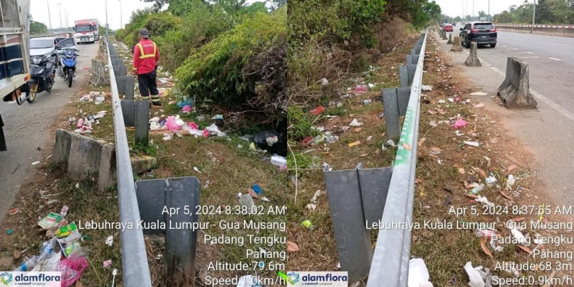 ‘Upacara Buang Sampah Oleh Rakyat Kelantan’ - Jalan Ke Gua Musang Kotor