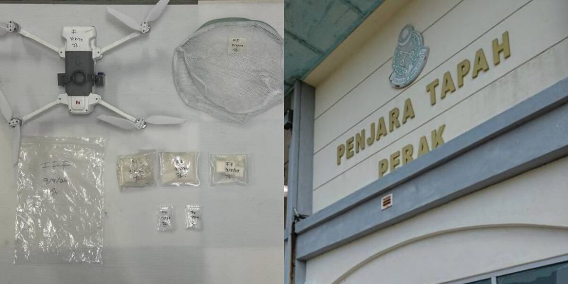'Pusher' Guna Dron Hantar Dadah Ke Dalam Penjara Tapah