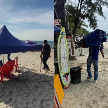 Berakhirnya Sewa 'Khemah Biru' Pantai Port Dickson Mulai 18 November Ini