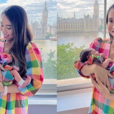 Dr Amalina Timang Cahaya Mata Kedua, Diberi Nama Aurora