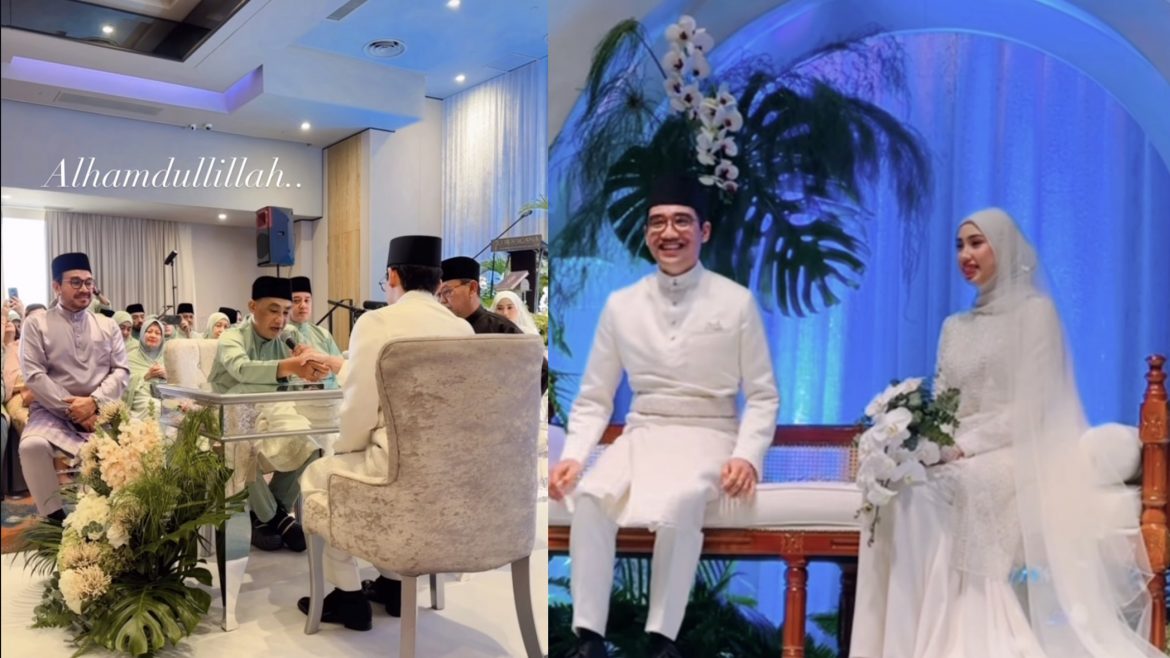 [VIDEO] Aazief Khalid Selamat Bergelar Suami, Isteri Terima Satu Dinar Emas Sebagai Mas Kahwin