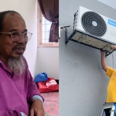 [VIDEO] Bapa Sanggup Naik Bas, Bantu Anak Perempuan Pasang ‘Aircond’ Di Rumah Sewa – ‘Dia Hero Saya Sejak Kecil’