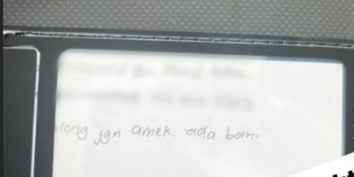 Tak Nak Kawan Kacau Beg Punca Lelaki Tulis Ancaman Bom