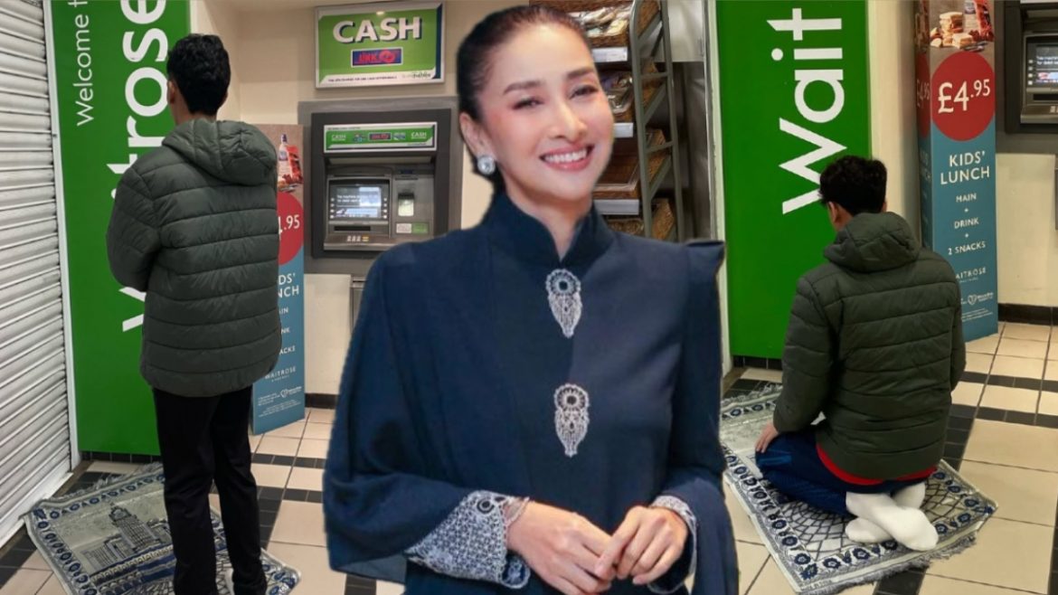 Rita Rudaini Kongsi Momen Anak Solat Tepi Mesin ATM Ketika Bercuti, Netizen Puji Cara Didikan