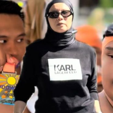Sheila Rusly Bangga, Luth Mikhail Berjaya Tamatkan Acara Renang Perairan Terbuka 2KM – ‘Tahniah Anakku’