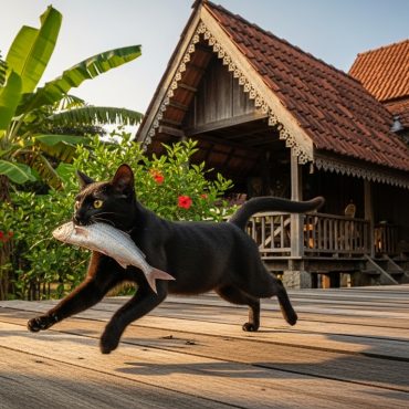Kucing Curi Ikan Jadi Asbab 7 Beranak Selamat Dari Kebakaran