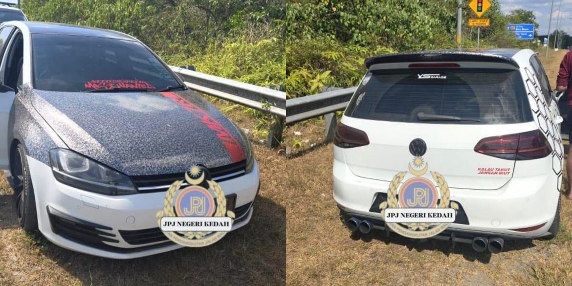 'Kalau Takut, Jangan Ikut' – Volkswagen Golf Dua Tahun Insurans Disita JPJ Kedah
