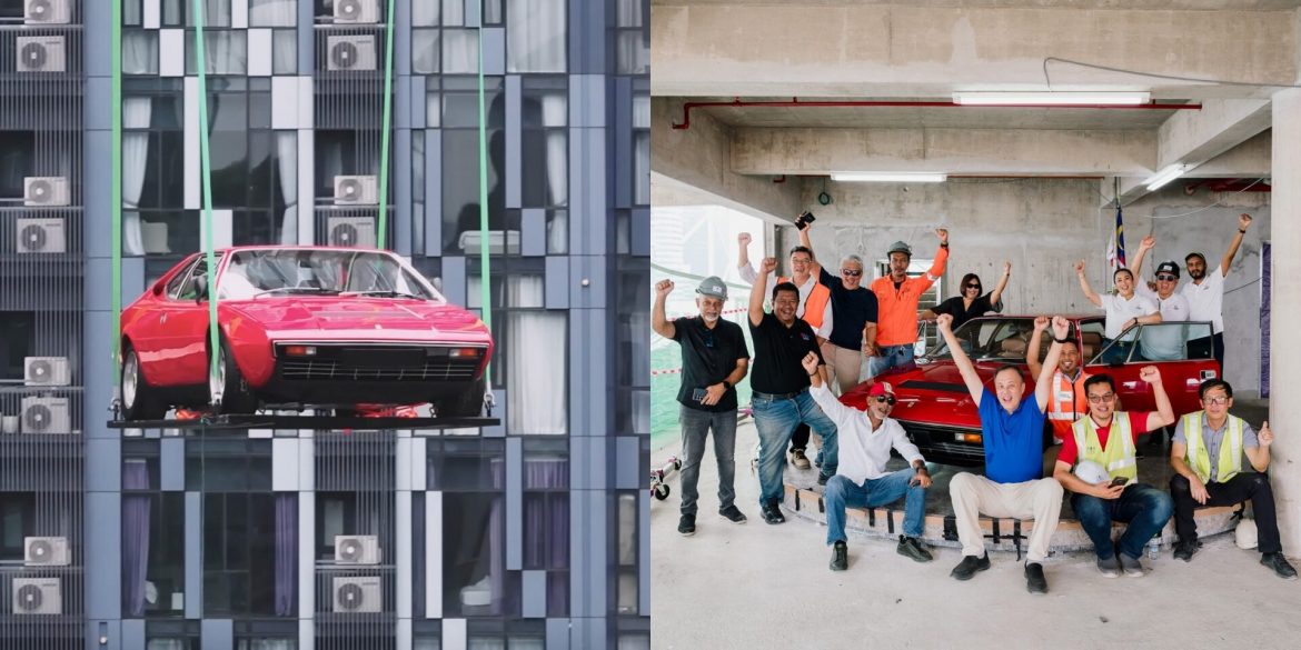Letak Ferrari Klasik Di Tingkat 29, 'Office Penthouse' Rembawang Cipta 2 Rekod Baharu Malaysia