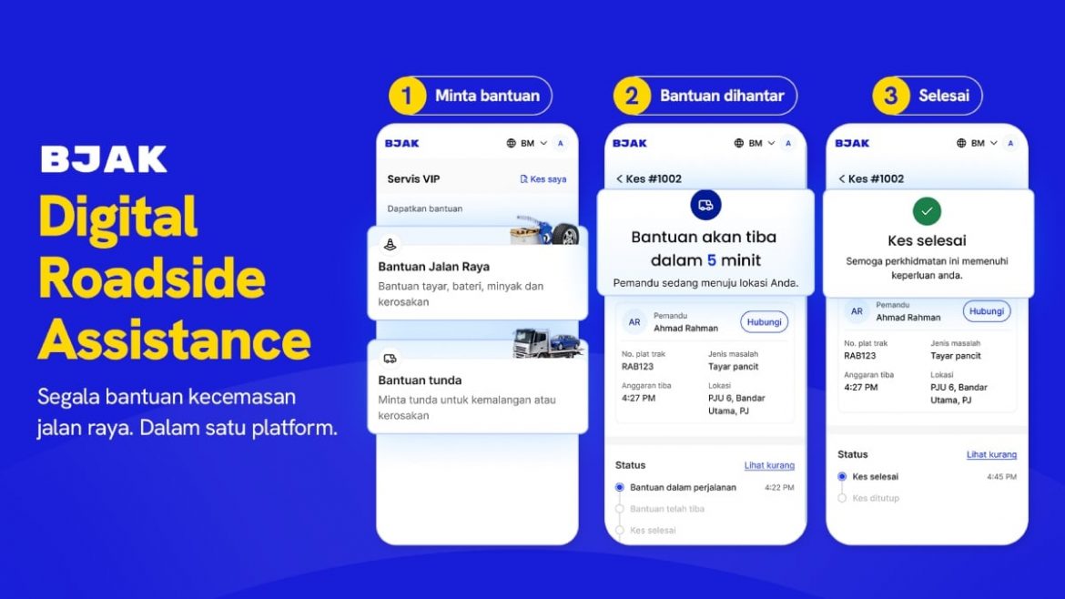 BJAK Lancar Perkhidmatan Digital Roadside Assistance