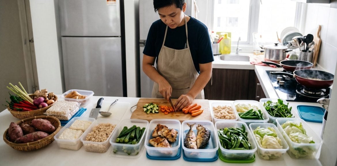 Rahsia ‘Meal Prep’ RM45 Seminggu: Ramai Tak Sedar Sayur & Ikan Tempatan Sebenarnya Cukup Nutrien